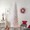 10ft. Pre-Lit Slim White Artificial Christmas Tree, Warm White LED Lights